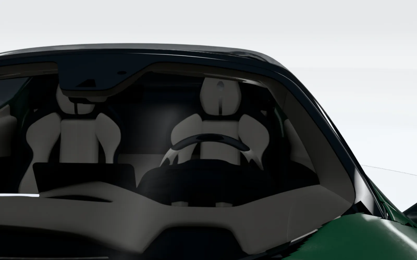 Passing through the windscreen